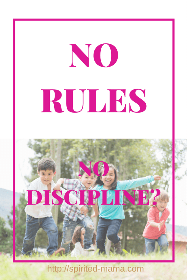 No rules parenting, or unschooling, does not mean no boundaries or no discipline